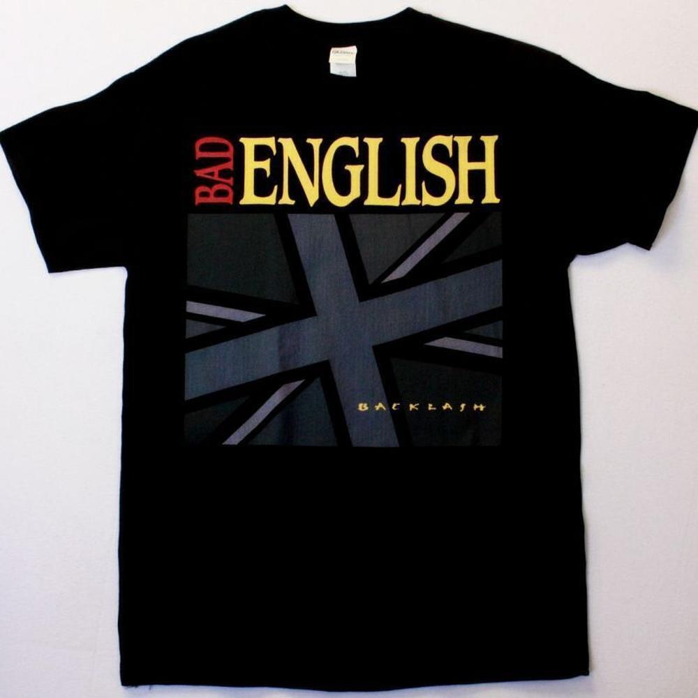 Bad English Backlash New Black-Tshirt